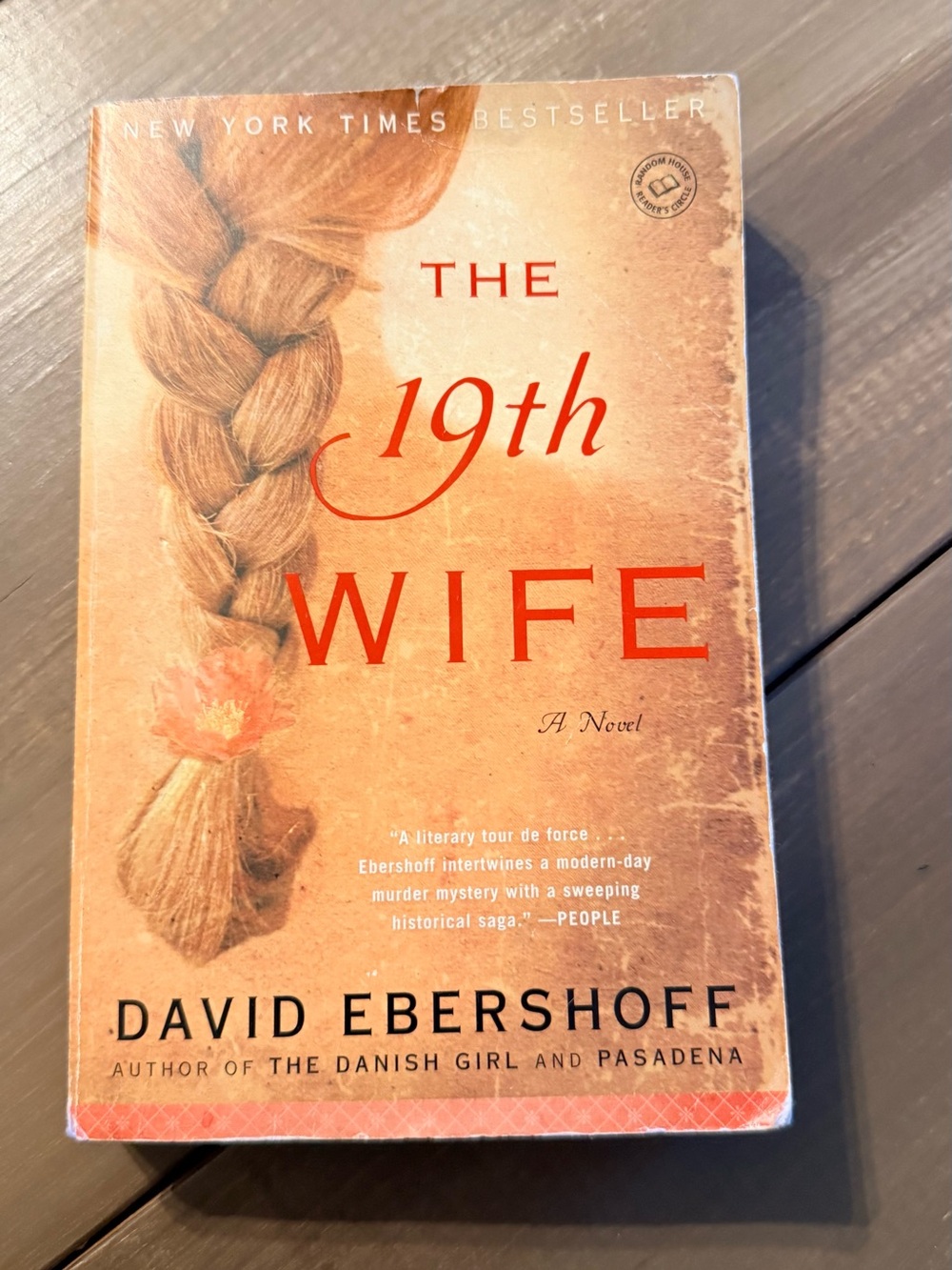 The 19th Wife by David Ebershoff Paperback Historical Fiction Novel Book Club